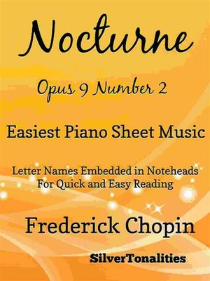 cover image of Nocturne Opus 9 Number 2 Easiest Piano Sheet Music